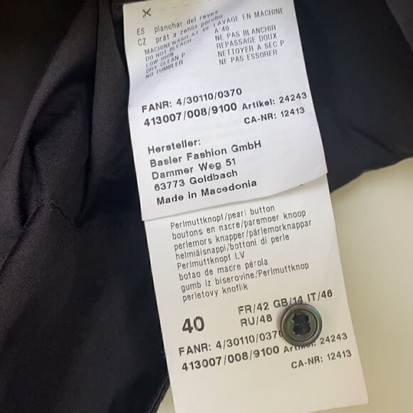 Nice Cotton Poplin Button Front Top - Picture 4 of 7